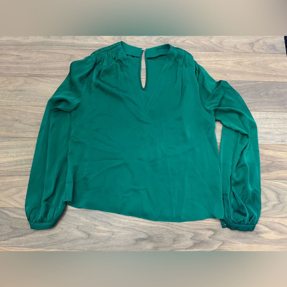 Source Unknown Teal Keyhole Blouse View 2